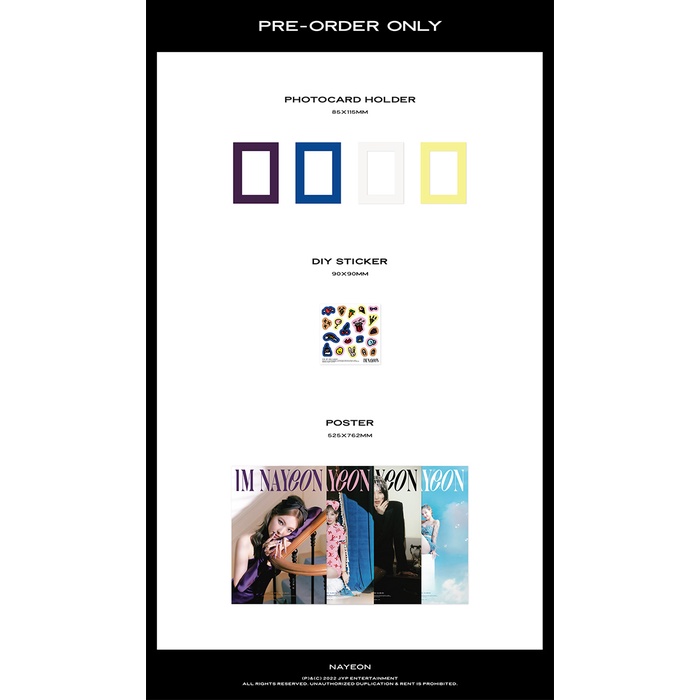 JYP ENTERTAINMENT TWICE NAYEON - 1st Mini Album IM NAYEON