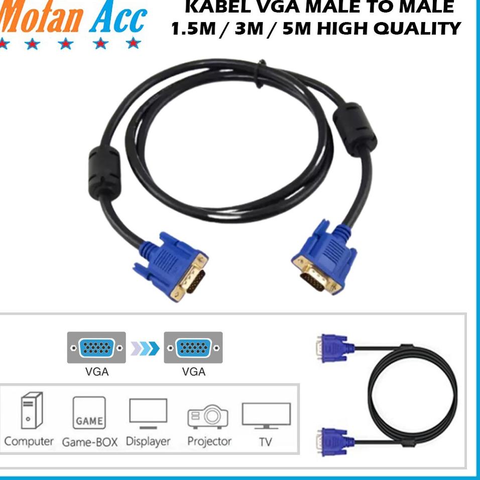 ✷➻ Dây Cáp Vga 1.5M / 3M / 5M Dày 15pin Dành Cho Màn Hình LCD TV Máy Tính ★★ Kcw