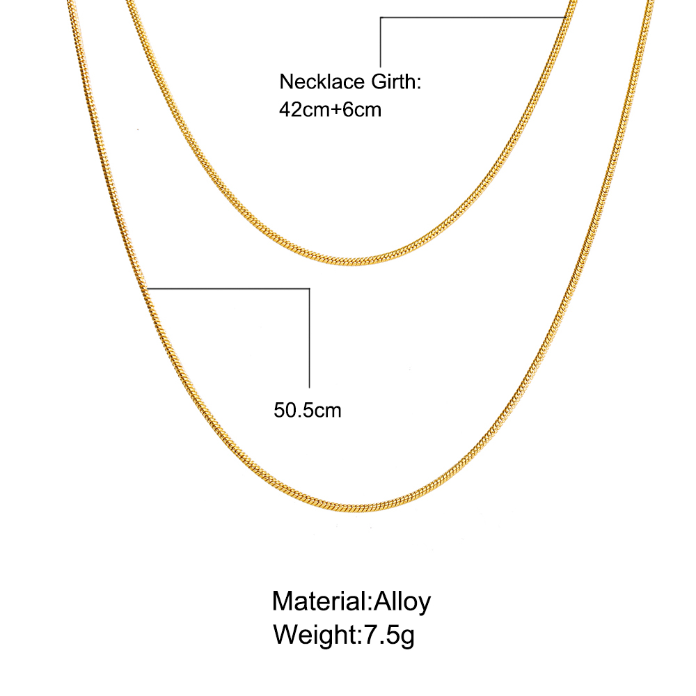 vòng cổ Hai Lớp Mạ Vàng Sang Trọng