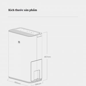 Máy hút ẩm không khí Xiaomi WIDETECH 12L kết nối với app Mihome - Bảo hành 6 tháng