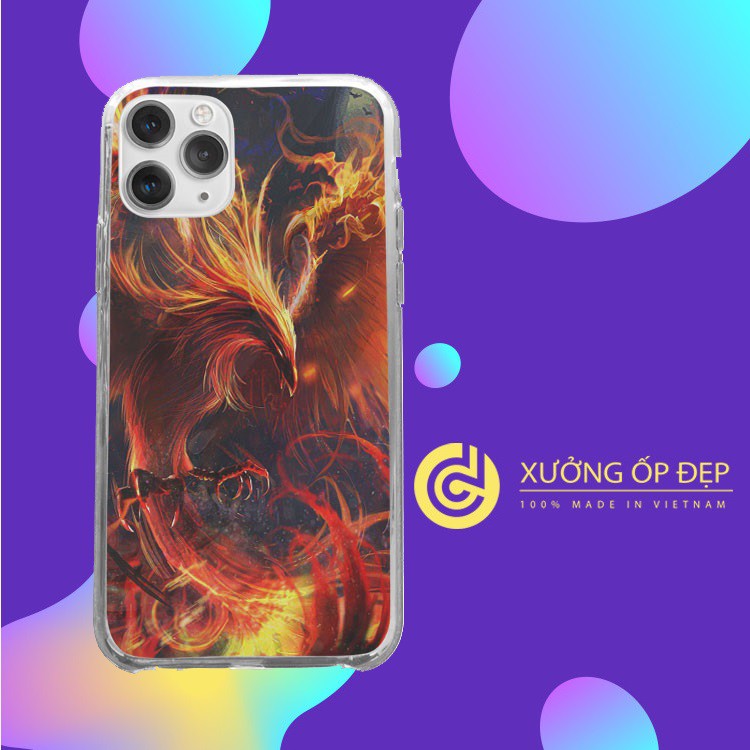 Ốp Lưng IP lộng lẫy ốp điện thoại phượng hoàng lửa dành cho Iphone 5 đến 12 Promax POD20210261