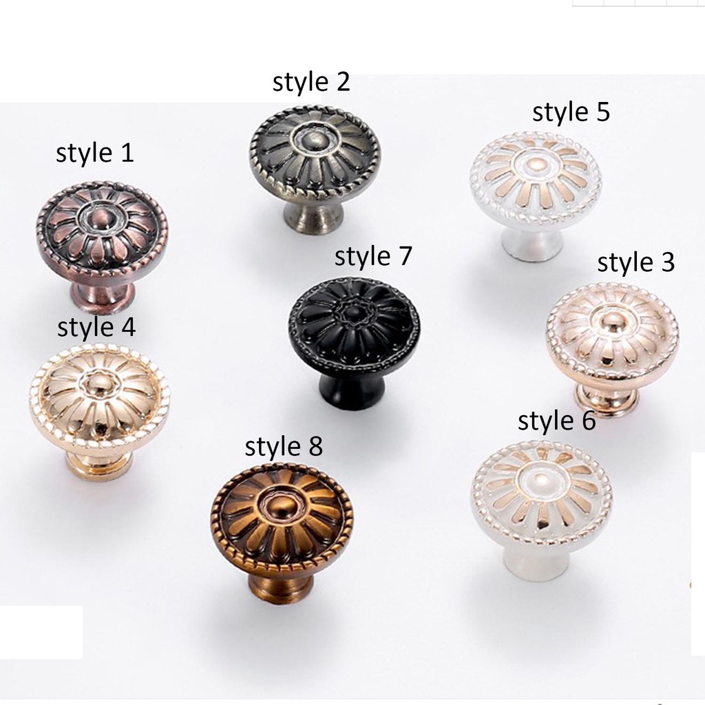 Tay Nắm Ngăn Kéo Tủ Bằng Hợp Kim Kẽm Phong Cách Vintage