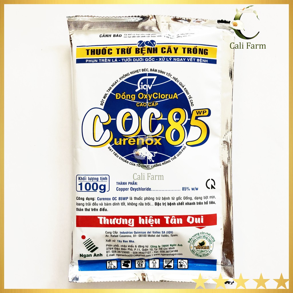 Thuốc trừ bệnh cây trồng Coc 85 gói 100g - thán thư, chết nhanh