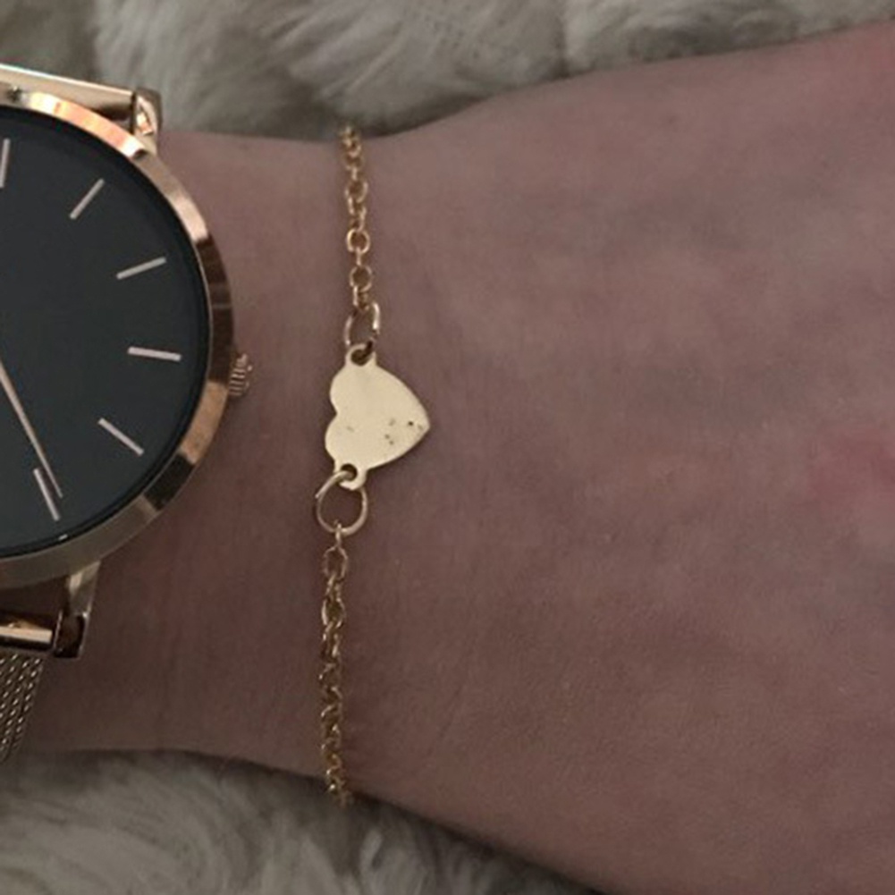 Vòng Đeo Tay Mặt Trái Tim Thời Trang Cho Nữ