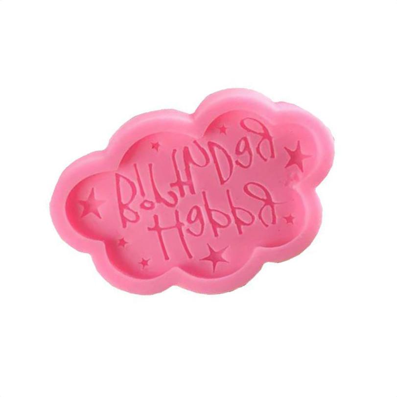 Khuôn Silicone Tạo Hình Chữ Happy Birthday Trang Trí Bánh DIY