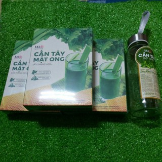 Combo 3 hộp Cần tây gói tiện dụng date mới tặng kèm bình thủy tinh