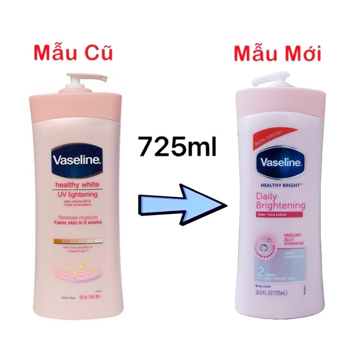 Sữa Dưỡng Thể Trắng Da Vaseline Body Lotion 725ml