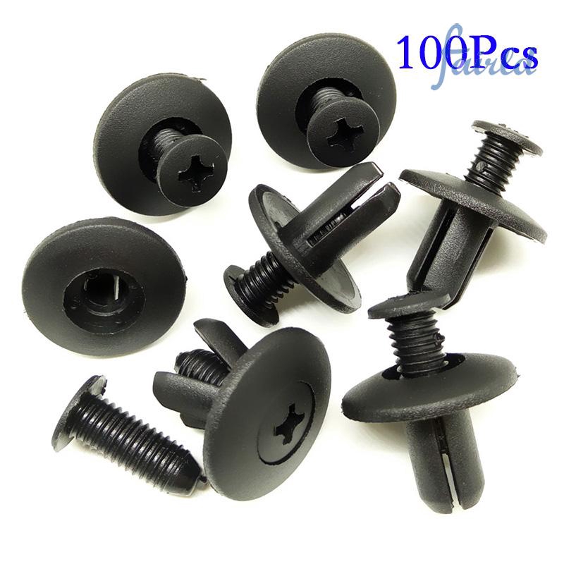 Set đinh tán gắn nhanh bằng nhựa 8mm dành cho tấm cản xe hơi thông dụng