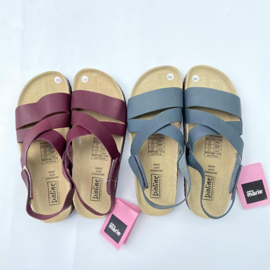 [DÉP DA BÒ THẬT] Giày sandal xỏ ngón birken đế bằng cho nam/nữ siêu êm siêu nhẹ mã BO21