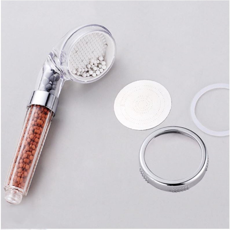 Vòi hoa sen tăng áp có hạt lọc NANO tặng kèm dây cấp nước inox tiện dụng