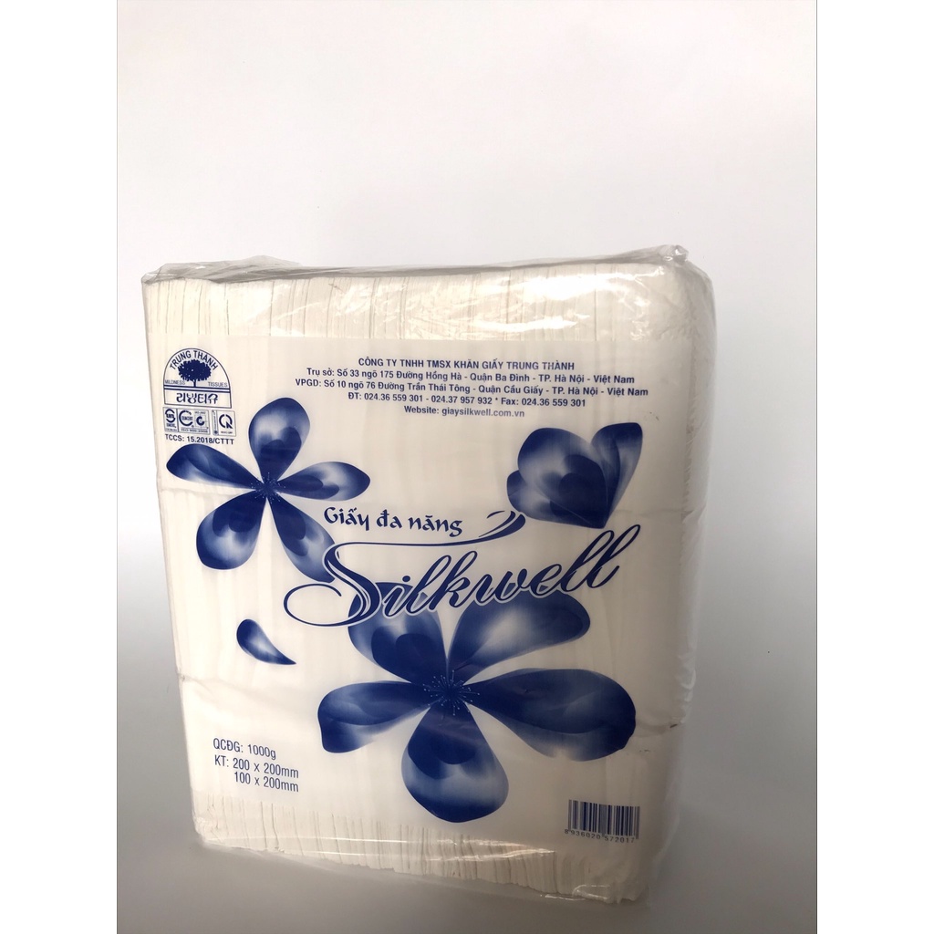 Giấy Silkwell 1kg xanh phù hợp cho nhà hàng và quán ăn