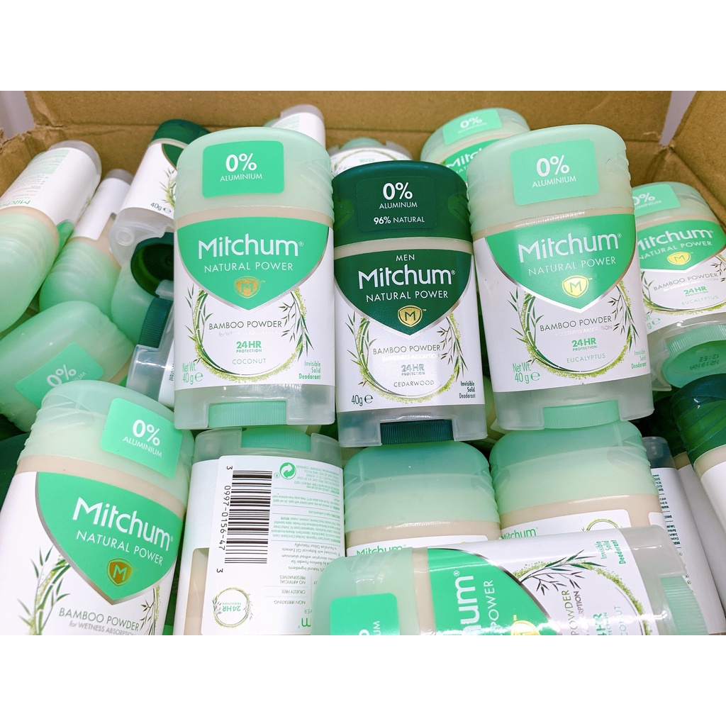 (Chứa 0% nhôm, nhiều mùi) Mitchum Natural Power lăn khử mùi dành cho nam/nữ