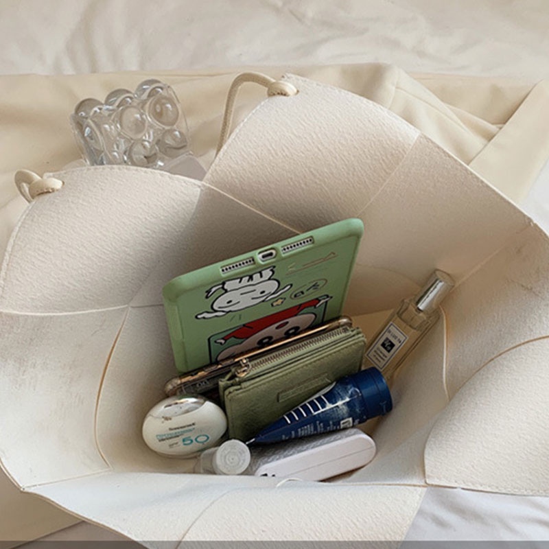 Túi tote YADOU dạng đan sức chứa lớn đeo một bên vai cho nữ