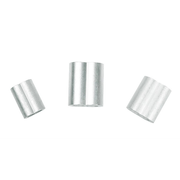 Đầu cốt nhôm số 8 kẹp dây cáp 3-3.2mm   / Đầu cốt nhôm số 8 ép cáp 3-3.2mm / Aluminum sleeve 3-3.2mm