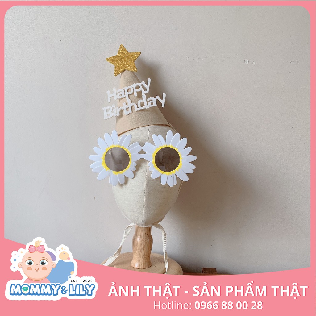 Mũ Happy Birthday đội sinh nhật phong cách Hàn Quốc cho Bé