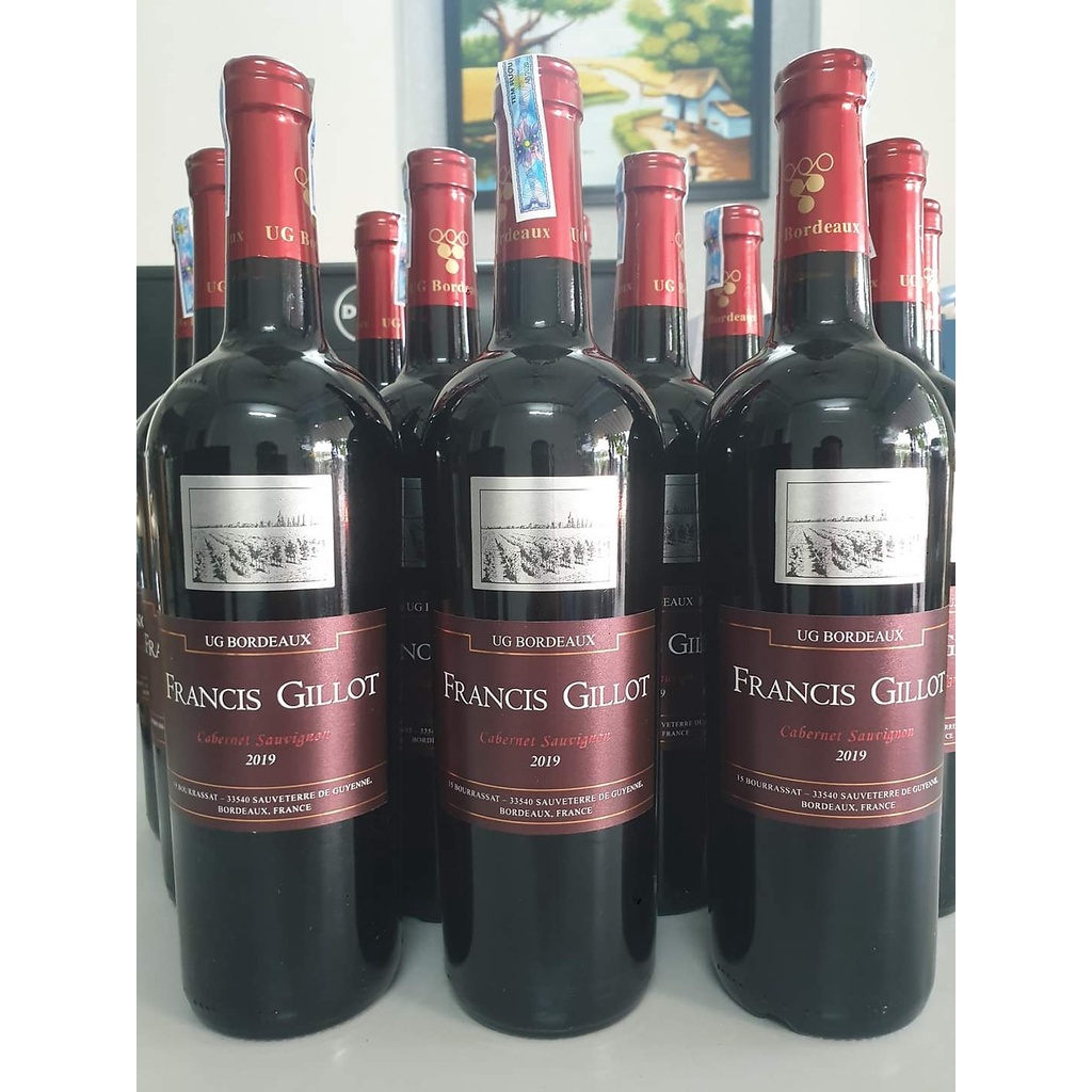Rượu vang Pháp Francis Gillot Cabernet sauvignon 750ml 13,5%