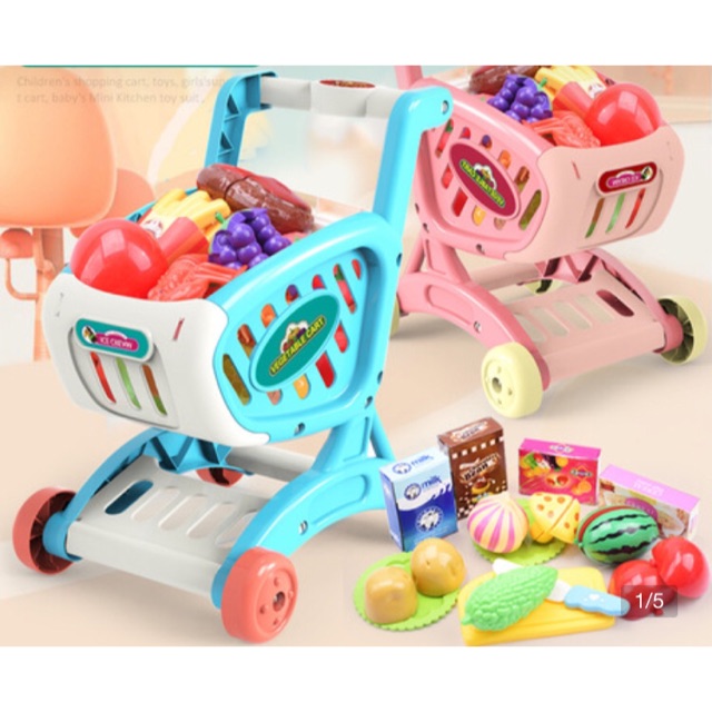 Bộ đồ chơi xe đẩy siêu thị