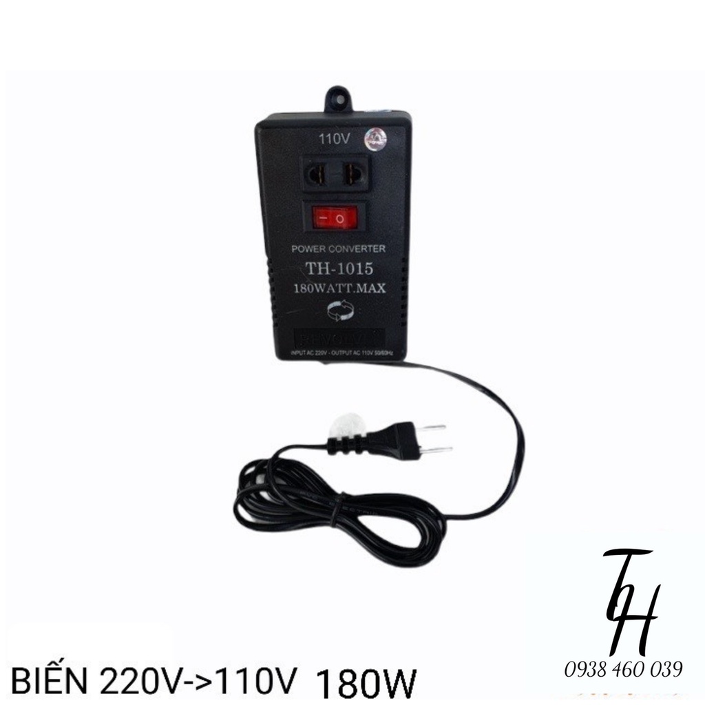 Biến áp-biến thế- đổi điện 220v ra 110v-180w