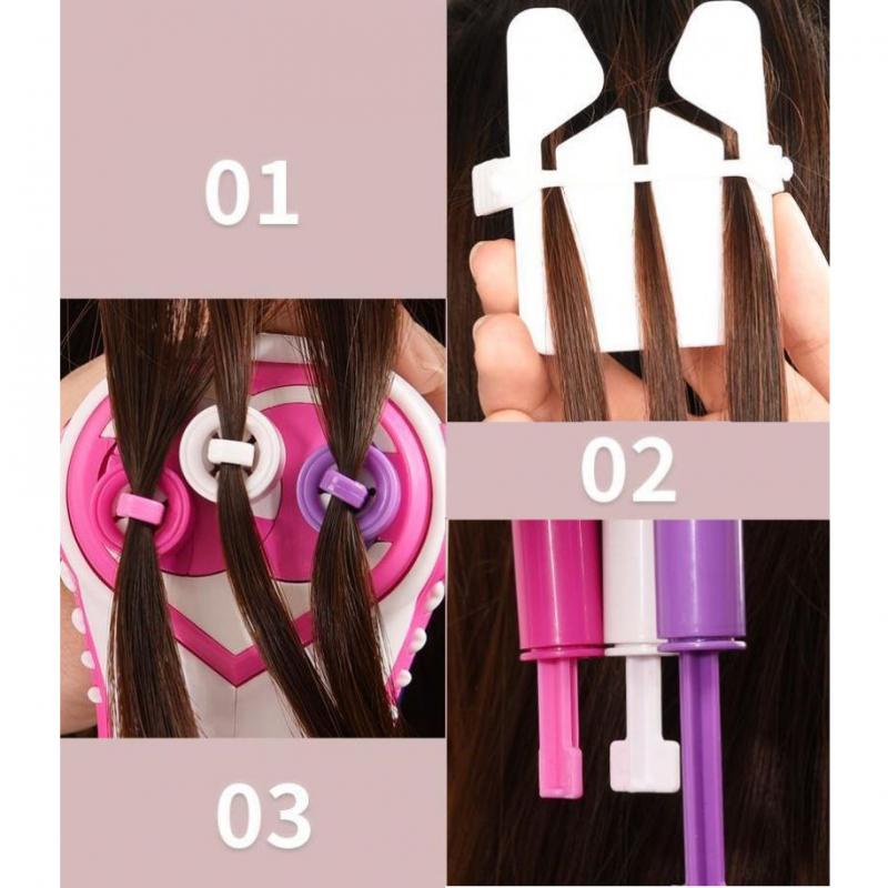 Máy Tết Tóc Tự Động Bằng Điện ABS DIY Sử Dụng Tại Nhà / Salon Lzdhuiz 61