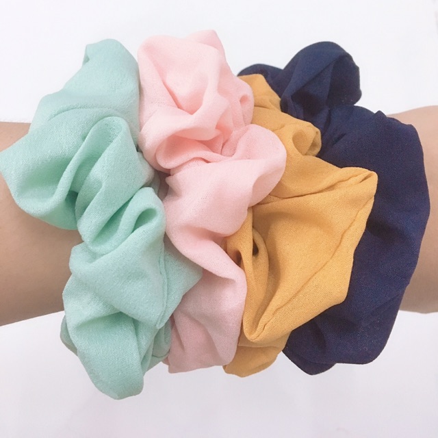 Cột Tóc Scrunchies Nhiều Màu ( hình thật ảnh cuối)