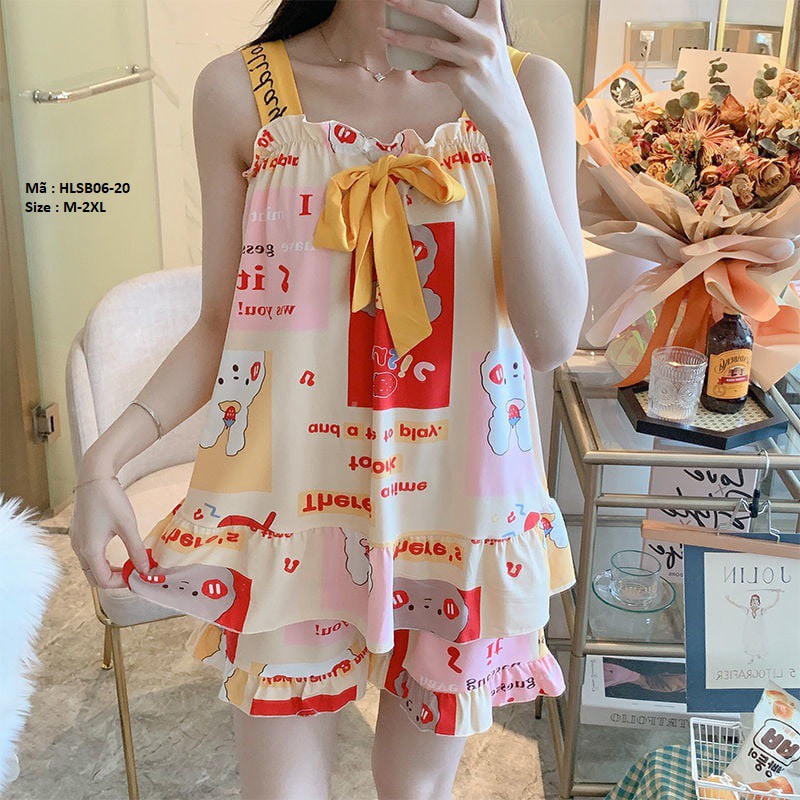 [Hàng order QC] HLSB06 BỘ ĐỒ NGỦ 2 DÂY | BigBuy360 - bigbuy360.vn