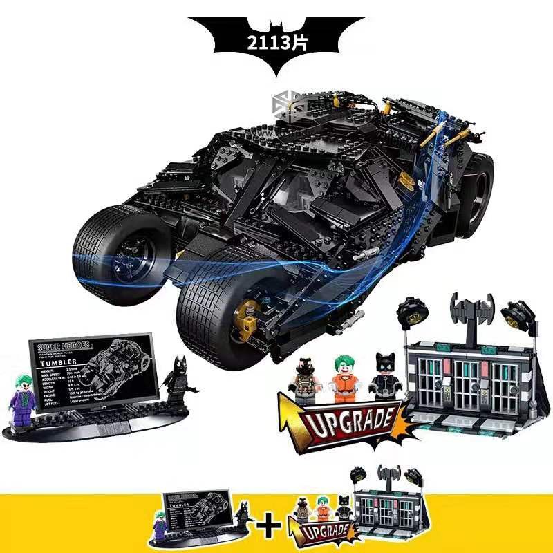 Đồ chơi Lắp ghép Mô hình The Tumbler Armored Chariot Siêu Xe Tumbler BatMan Decool 83663 70169