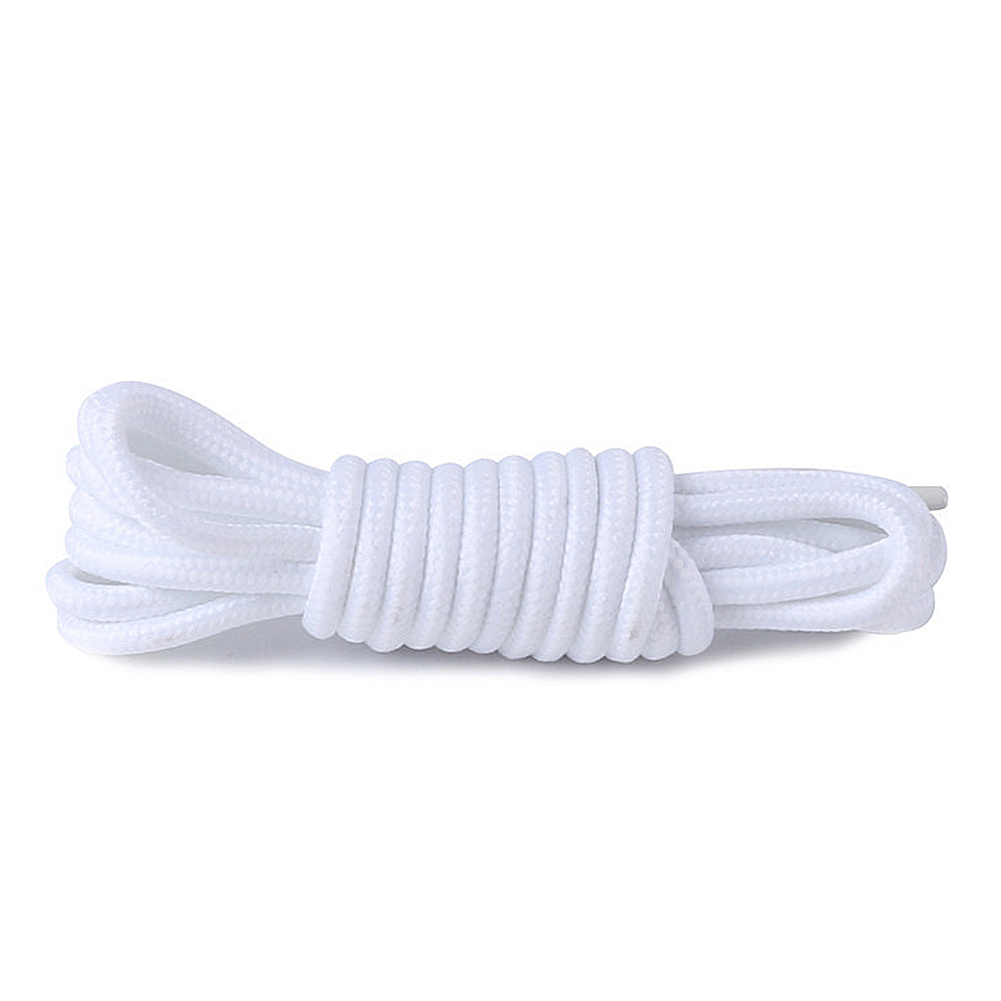 1pair Polyester Solid Shoelace Classic Round Shoelaces Casual Boots Lace