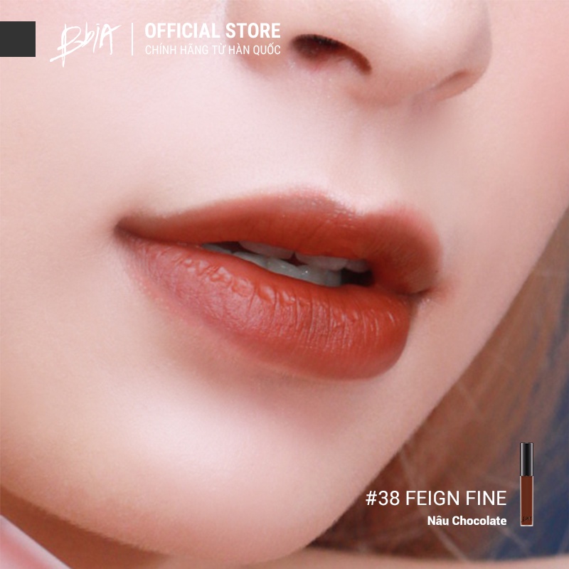 Son kem lì Bbia Last Velvet Lip Tint Version 8 - 38 Feign Fine 5g - Bbia Official Store | Thế Giới Skin Care