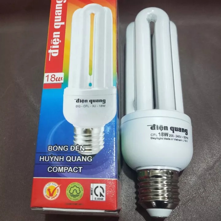 Bóng Đèn Compact Điện Quang ĐQ-CFL-3U-T4-14W-DL-E27 - Ánh Sáng Trắng