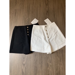 Quần short nữ cạp cao mix 4 cúc