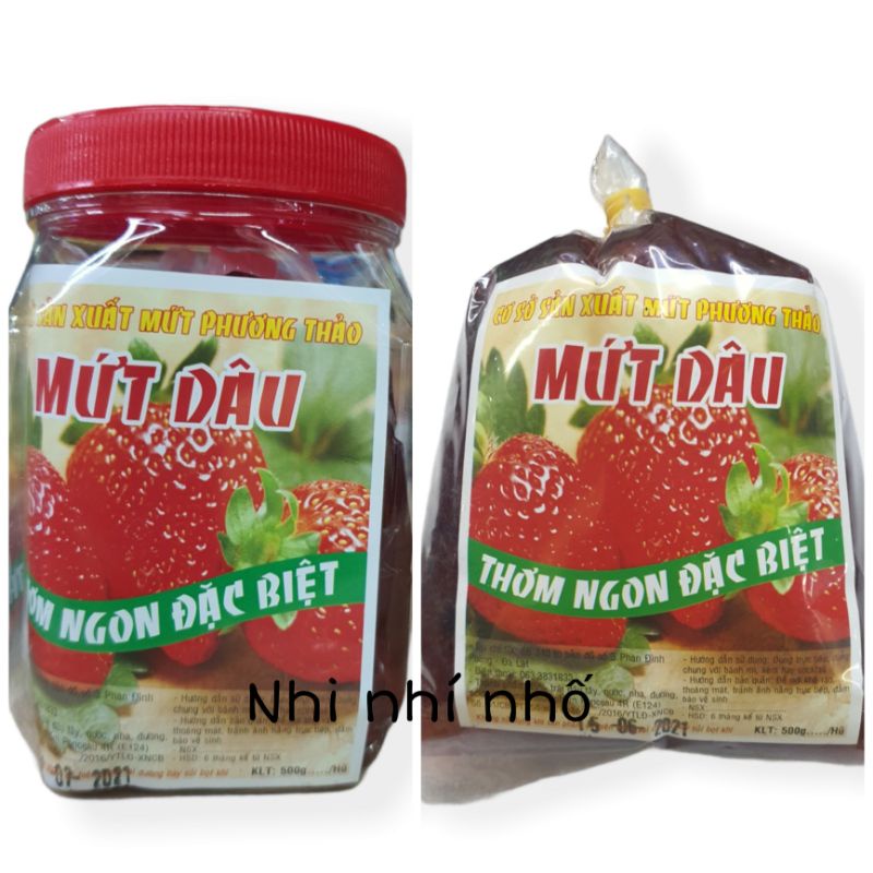  MỨT DÂU ĐÀ LẠT ( Gói& Hủ)