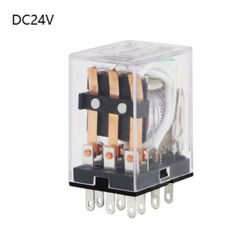 Rơ Le Điện Từ DC12V AC220V DC24V 11-Pin 5A Chuyên Dụng