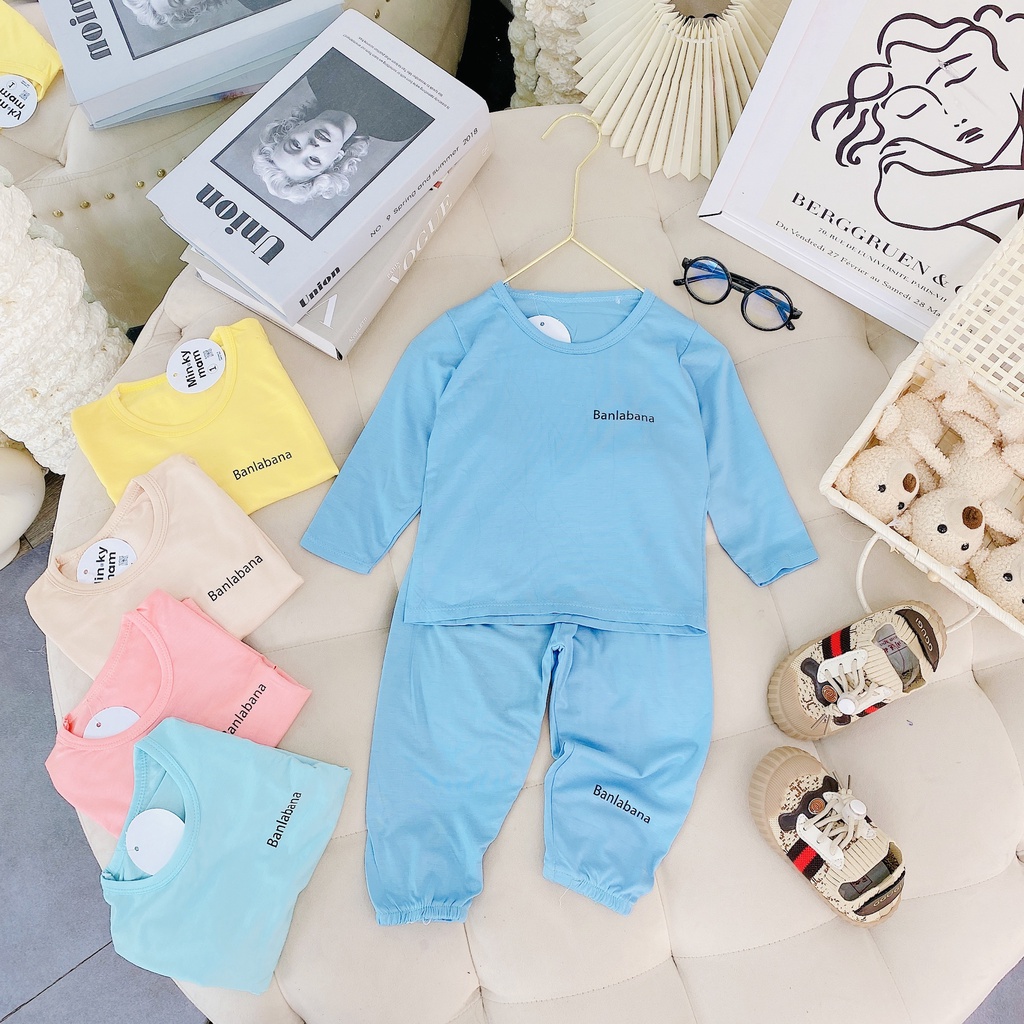 Bộ quần áo trẻ em dài tay,đồ bộ dài tay thun lạnh cho bé trai và bé gái