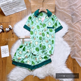 Đồ bộ latin viền cao cấp boo boo mẫu quả bơ tươi mới