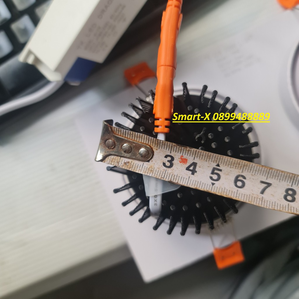 Đèn led đôi âm trần mắt trâu 7W hàng cao cấp ánh có thể chỉnh hướng ánh sáng chế độ 3 màu và 1 màu , bảo hành 2 năm