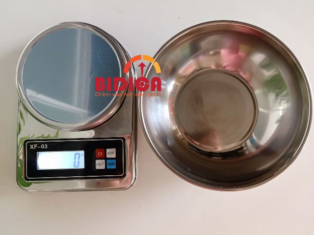 CÂN ĐIỆN TỬ NHÀ BẾP XF03 5KG, BH 18 THÁNG, TẶNG TÔ INOX