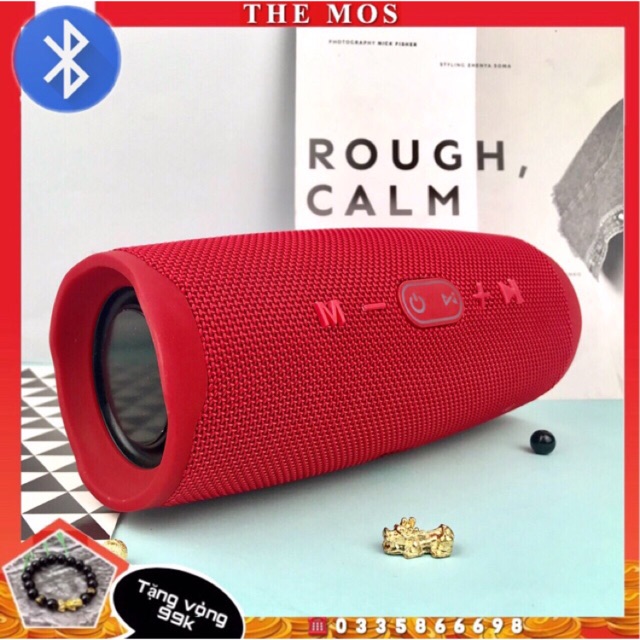 LOA BLUETOOTH CHARGE 4 CHỐNG THẤM NƯỚC LOA NGHE NHẠC KHÔNG DÂY ÂM THANH SỐNG ĐỘNG HỖ TRỢ CẮM USB THẺ NHỚ TF CỔNG 3.5