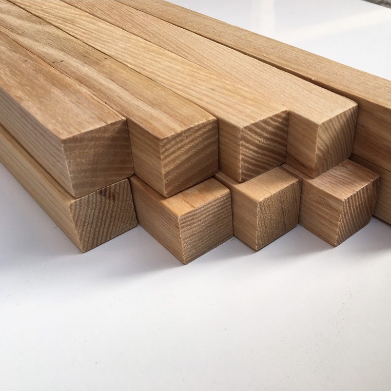 Thanh gỗ vuông 2x2cm đầy đủ kích thước- Phụ kiện kệ tủ- co nhựa- - minhlongwood