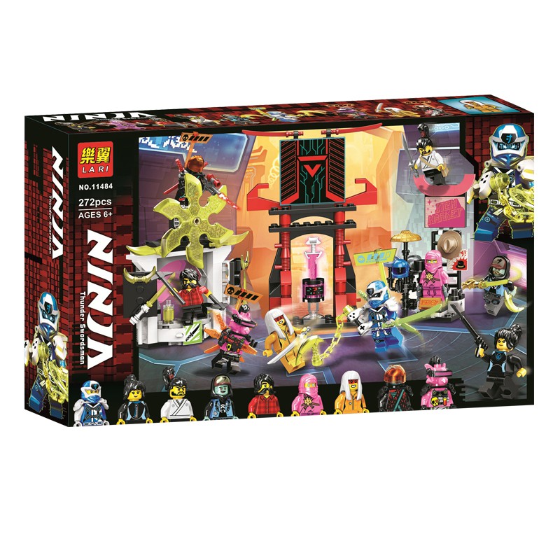 Đồ chơi lắp ráp Lego Ninjago Lari 11484 Season phần 12 Xếp Hình Ninja Sàn đấu game thủ Digi Jay Avatar Nya Cole