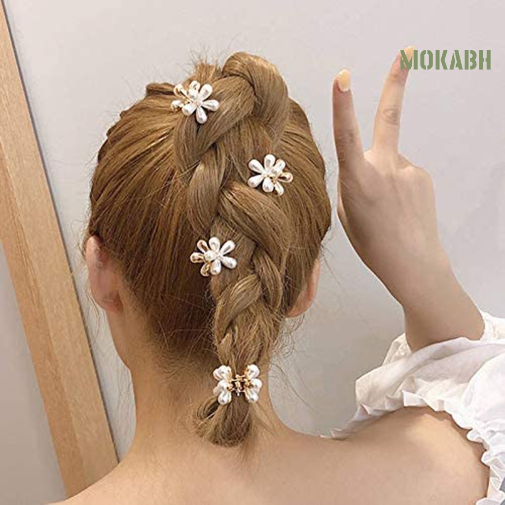 Trâm Cài Tóc Hình Hoa Đính Ngọc Trai Nhân Tạo Phong Cách Cổ Điển Thời Trang