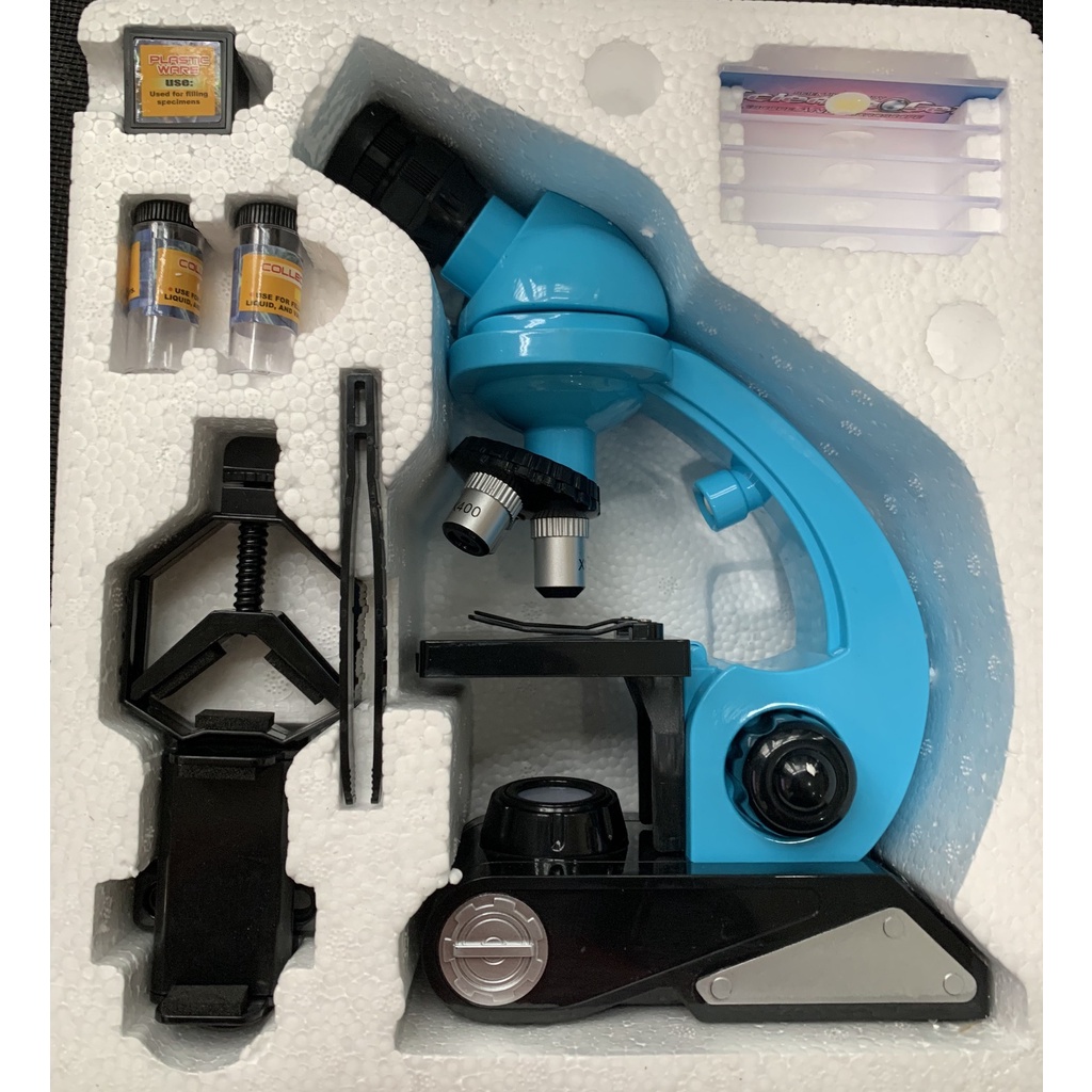 Bộ kính hiển vi soi mẫu vật sống 1200X - Đồ chơi giáo dục STEM - Dùng nghiên cứu khoa học cho bé - Lado shop