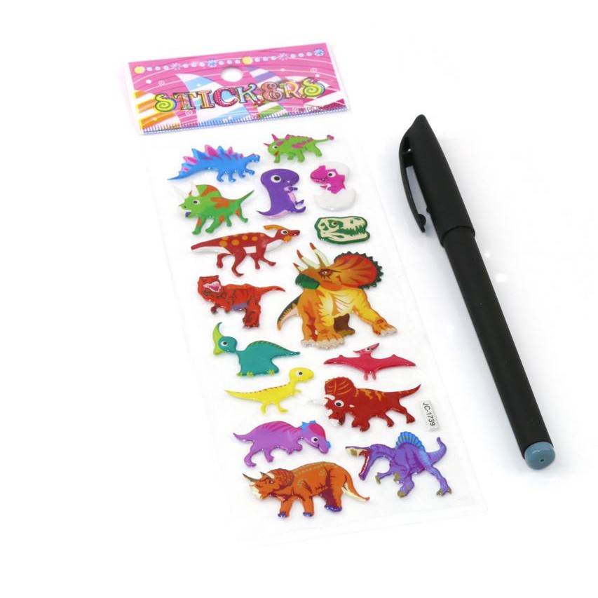 Sticker Dán Trang Trí Hoạt Hình Khủng Long
