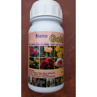 Chế phẩm Nano gold Bạc Đồng đặc trị nấm bệnh cho cây hoa hồng