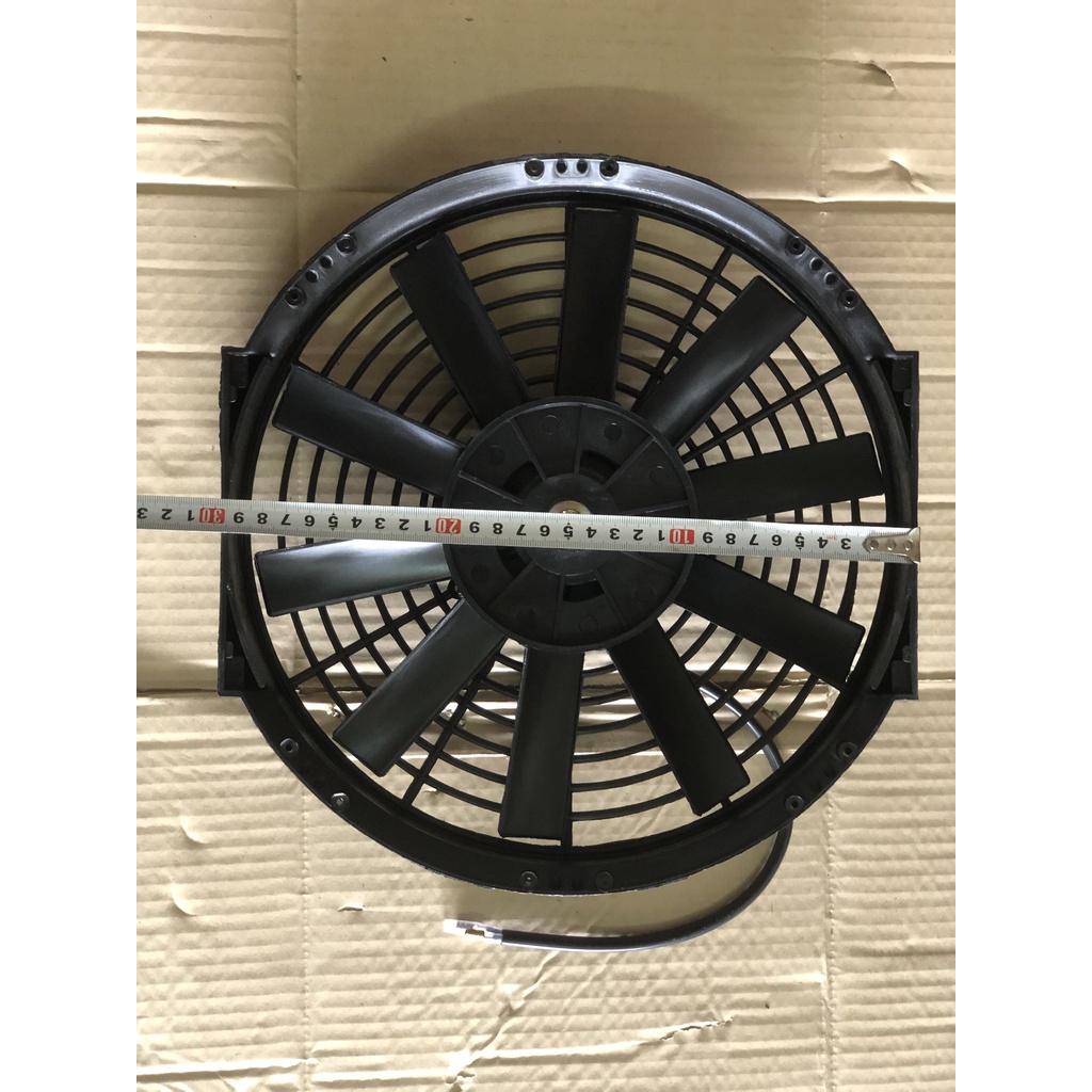 Quạt Dàn  nóng chế 12 inch 12V / 24V 80W hàng Pokka Trung Quốc