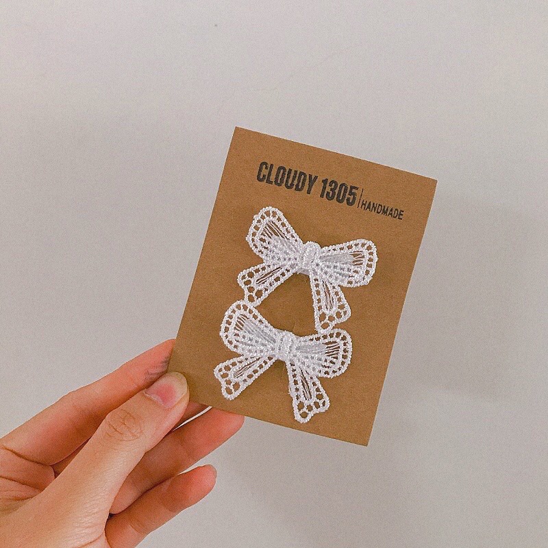 Set 2 kẹp nơ nhí siêu dễ thương