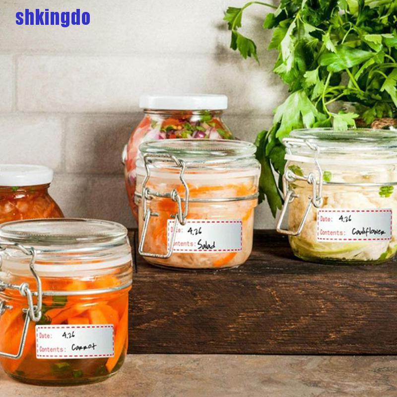Cuộn 125 nhãn dán ghi chú dùng ghi tên bảo quản thực phẩm tiện dụng