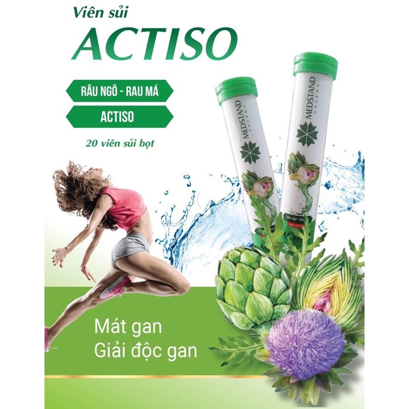 Viên sủi Medstand - Actiso, râu ngô, rau má (Tuýp 20 viên) | BigBuy360 - bigbuy360.vn