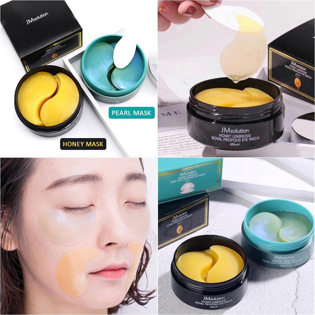 Mặt Nạ Mắt JM Solution Marine Luminous Royal Propolis Eyes Mask - 60 miếng