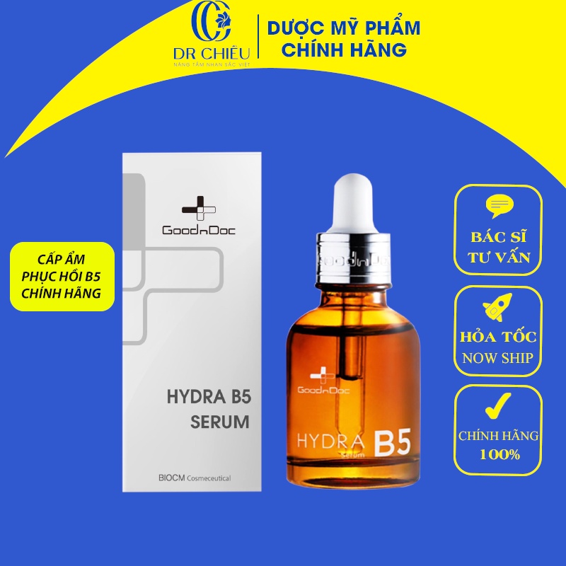 Serum B5 GoodnDoc ⚜️ CHÍNH HÃNG ⚜️ Serum Dưỡng Ẩm Phục Hồi Da GOODNDOC HYDRA B5 30ml