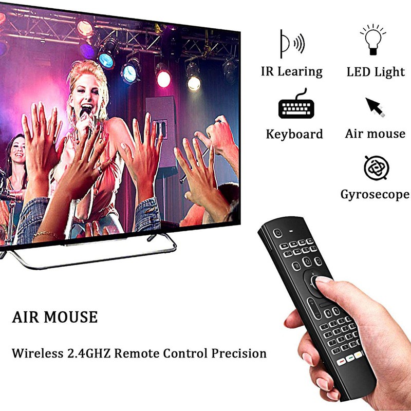 MX3 Air Mouse Wireless Keyboard Backlit Smart Remote Control 2.4G RF for X96 Tx3 H96 Android TV Box